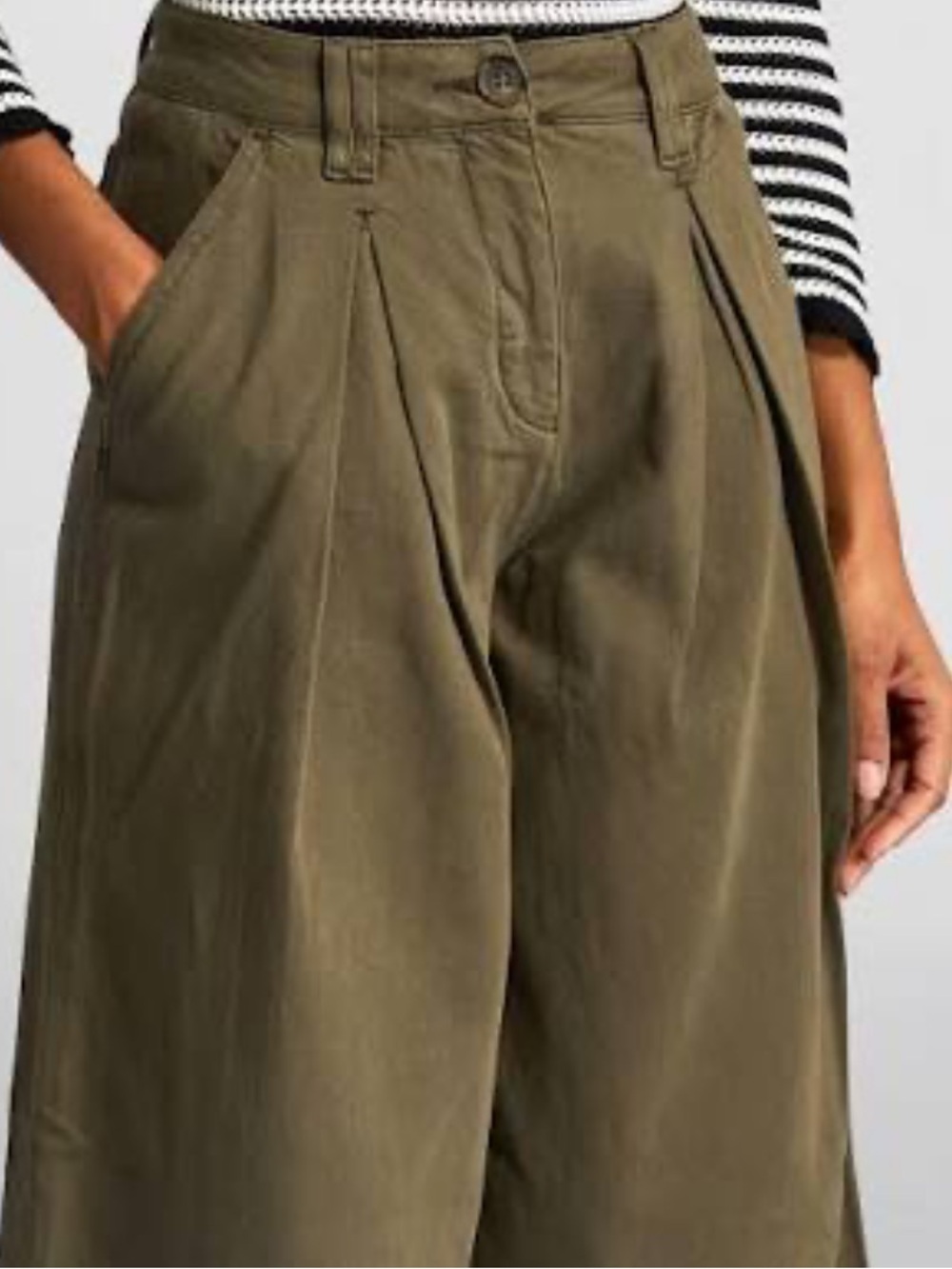 ME+EM Soft Twill Wide Leg Trouser - Picture 2 of 7
